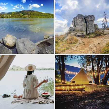Sunset Glamping by Lake Międzybrodzkie